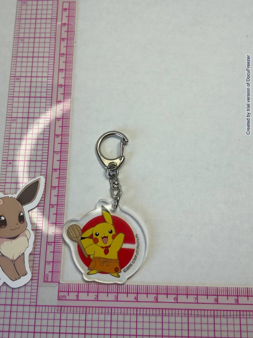 Pokemon Pikachu Acrylic Charm Keychain Apron wood Spoon